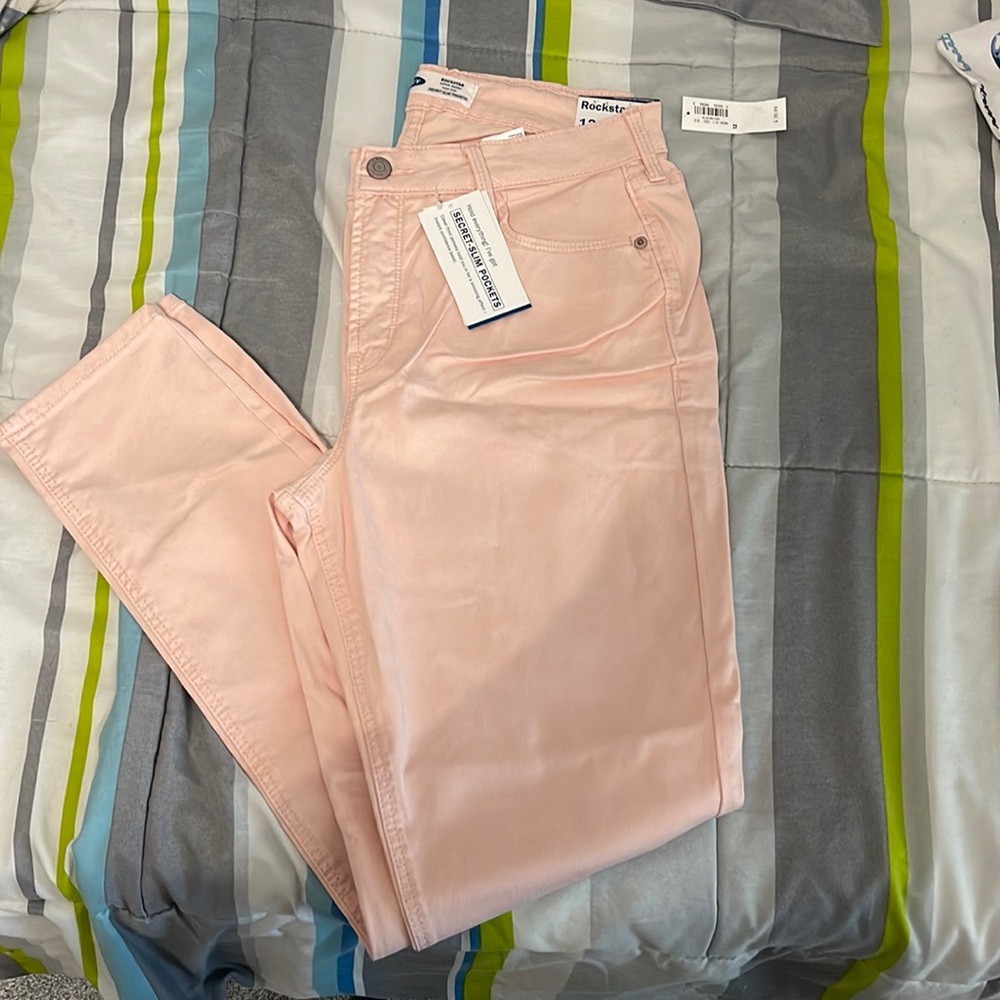 Peach rockstar jeans